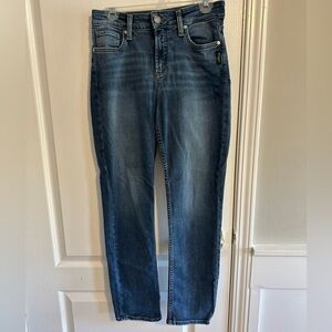 Silver Jeans Avery Straight Blue Denim